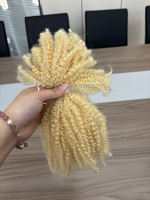 Belle 613 Couleur Haute Qualité Vierge Afro Crépus En Vrac Cheveux Humains 4C Bundles Facile pour Micro Tresses et Micro Locs Extensions