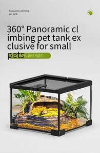 Kristall klares Paludarium Hoch transparentes Glaster rarium Flucht sicheres Design Umwelt freundlich für die bio aktive Vivarium-Landschafts gestaltung - Product Image 2