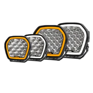 Dual DRL 4x4 7 Inch LED Offroad Light Super Bright 95w Off Road Led Driving Lights for Tractor Truck Car