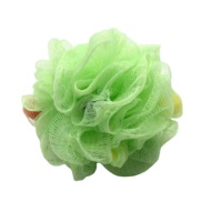 Super doux écologique nettoyage PE luffa bonbons maille douche éponge bain fleur