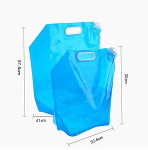 Sac à eau pliable de grande capacité 5L/10L pour l'extérieur, conteneur d'eau portable pour le nettoyage environnemental, l'eau potable, le camping et le barbecue - Product Image 5