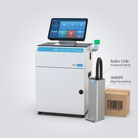 Impresora de Inyección de Tinta UV Industrial A900, Tecnología Seiko 1536 PIJ, 108 mm Ultra Ancha, Alta Velocidad 300 m/min, Máquina de Codificación para Códigos QR