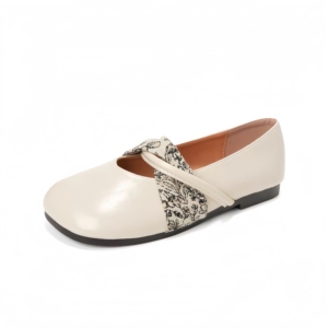 Zapatos Planos de Terciopelo para Mujer, con Punta Cuadrada, Diseño de Lazo, Ligeros, con Correa en el Tobillo - Product Image 3