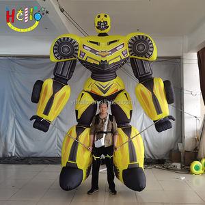 Disfraz de <span class=keywords><strong>abejorro</strong></span> inflable para caminar de desfile <span class=keywords><strong>gigante</strong></span> Disfraz de robot inflable amarillo - Product Image 5