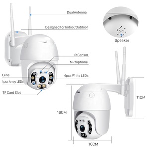 Jortan 2MP 3MP V380 Yoosee <strong>8</strong> Light <strong>Wireless</strong> CCTV IP PTZ Auto Tracking Monitor Yoosee ICSee Outdoor WiFi Security Camera - Product Image 2