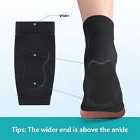 Manchon de protection pour le talon en gel - Chaussette de compression pour le bosse de Haglunds, la bursite et la tendinite d'Achille, soulagement de la douleur