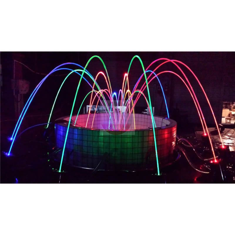 Chaohua Jumping Fountain Commercial Outdoor Stainless Steel Eco-Friendly Durable Wave Light Fountain for Hotels Parks Tourist