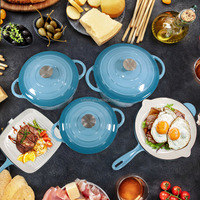 Plusieurs couleurs personnalisées Offre Spéciale antiadhésif Dutch Oven Casserole Grill Pan Cast Iron Cookware for Home Use