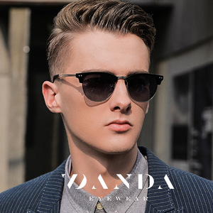 Danda Sunglasses Women Polarized TAC Lens Black Frame Gold Arms UV Protection Outdoor Fashion - Product Image 2
