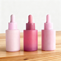 Flacon compte-gouttes en verre transparent de 10 ml avec pipette graduée, personnalisable avec logo, pour sérum, huile et soins de la peau