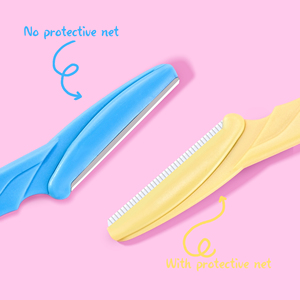 K-Women's Removedor de vello facial de acero inoxidable Recortador de <span class=keywords><strong>cejas</strong></span> Maquinilla de afeitar biodegradable y juego de cuchillos para el cuidado de las <span class=keywords><strong>cejas</strong></span> - Product Image 2