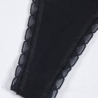 Culottes intimes personnalisables Strings à nœud en dentelle 95% coton 5% Spandex Strings Sous-vêtements pour dames Culotte String Noir