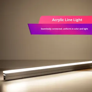 Illuminatore Lineare LED IP65 12W DC24V Bianco Caldo RGB Striscia in Alluminio Garanzia 3 Anni Alta Luminosità per Illuminazione Facciate Edifici - Product Image 2