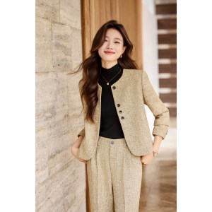 Ensemble <span class=keywords><strong>de</strong></span> <span class=keywords><strong>tailleur</strong></span>-<span class=keywords><strong>pantalon</strong></span> pour <span class=keywords><strong>femme</strong></span> MIER XW1918+B291, tissé, anti-froissement, polyester/rayonne, fermeture à bouton unique, détail boutonné, coupe classique - Product Image 6