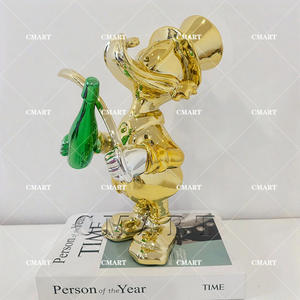 Escultura de Pato Cromado <span class=keywords><strong>MC</strong></span> con Espada, Precio de Fábrica, Artesanía en Resina, Pato Dagobert, Escultura Pop Art - Product Image 4