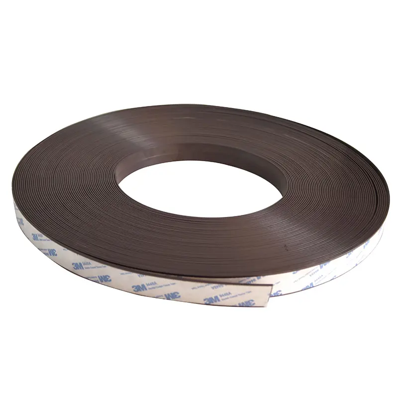 High quality strong force adhesive magnetic tape  magnet strip