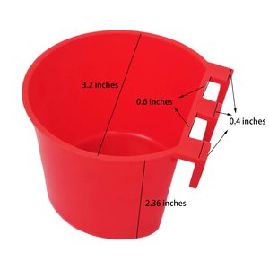 Bebederos <span class=keywords><strong>y</strong></span> comederos de animales de media luna para pollo, <span class=keywords><strong>pollito</strong></span>, Paloma, <span class=keywords><strong>gallo</strong></span>, vasos para beber <span class=keywords><strong>y</strong></span> vasos de alimentación - Product Image 2