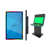Monitor Xinliantimes de 32 Pulgadas con Pantalla Táctil Inteligente, LED de Alta Resolución, Marco Abierto, Resistente al Agua, DVI/USB, Nuevo para Juegos y Aplicaciones de Autoservicio