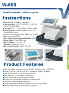 W-600 d'urine d'analyseur de sédiments de machine d'analyse d'urine de clinique d'hôpital - Product Image 5
