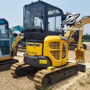 Excavatrice Komatsu 30-3 d'occasion, marque japonaise d'origine, 3 tonnes, petite excavatrice sur chenilles en caoutchouc, mini-excavatrices. - Product Image 2