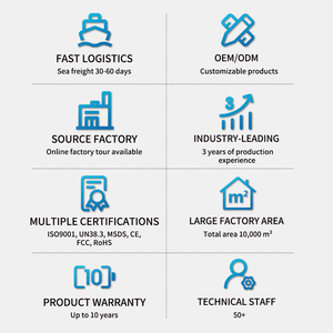 Tùy chỉnh 8000 chu kỳ sâu LiFePO4 Pin 2.56kwh 5kwh 10kwh 15kwh 16kwh 30kwh 32kwh Bluetooth LiFePO4 pin năng lượng mặt trời - Product Image 4