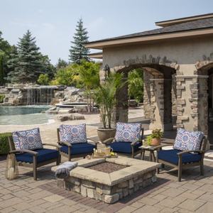 Cojines para Sillas de Jardín para Todo Clima con Fundas Impermeables para Relajarse Junto a la Piscina y Tomar el Sol - Product Image 3