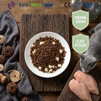 Aliments secs pour chiens en marque blanche OEM, sans céréales, à base de viande de poulet fraîche, faibles en gras, riches en protéines, sans additifs, pour la santé digestive, adaptés à tous les âges, personnalisables