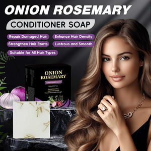 Savon revitalisant avec shampoing au romarin et oignon naturel endommagé pour tous les types de cheveux réparation lisse personnalisée en usine - Product Image 2