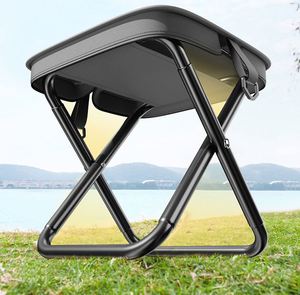 Chaise de camping pliante portable ultralégère en fer, siège compact durable, style minimaliste japonais, pour adultes, voyage, mobilier d'extérieur - Product Image 3