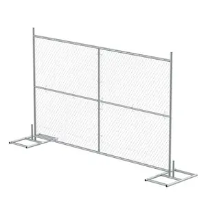 American Portable Chain Link Temporary Fence For Construction Site Fencing