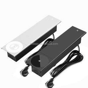 Caja de Enchufes Empotrada para Mesa de Conferencias con USB C de 65W y Cargador Inalámbrico de 15W, Caja de Enchufes Retráctil Integrada - Product Image 2