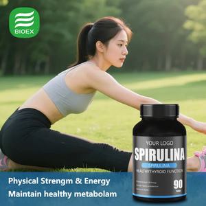 <span class=keywords><strong>Comprimés</strong></span> de <span class=keywords><strong>spiruline</strong></span> biologique bleue 250mg 500mg avec étiquette personnalisée OEM, riches en phycocyanine - Product Image 2