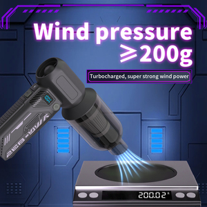 Mini souffleur d'air sans fil portatif 2 en 1, aspirateur 130000RPM sans balais 120W 3 vitesses 2000mAh pour le nettoyage de la voiture, de la maison et du clavier - Product Image 3