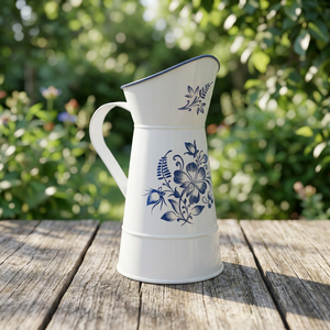 Pichet en fer galvanisé avec revêtement émaillé - Product Image 4