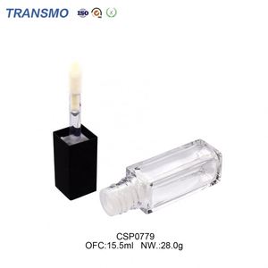 Emballage de gloss à lèvres sur mesure, tube de gloss à lèvres carré de 10 ml, tube de gloss à lèvres écologique en cristal de 13,5 ml, vente en gros - Product Image 4