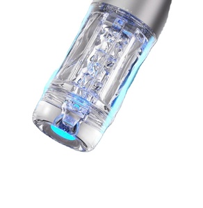 ถ้วยเครื่องบินดูดน้ำโปร่งใสถ้วยอัตโนมัติของผู้ชายจอแสดงผล LCD เครื่องช่วยตัวเองด้วยเสียงผลิตภัณฑ์ทางเพศสำหรับผู้ใหญ่ผลิตภัณฑ์ใหม่ - Product Image 1