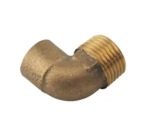 锻造砂型铸造1/2 ”焊接端水暖管件铜管用青铜公弯头