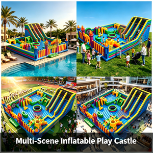 Parc <span class=keywords><strong>d</strong></span>'attractions gonflable <span class=keywords><strong>de</strong></span> qualité supérieure, château gonflable robuste avec <span class=keywords><strong>jeux</strong></span> amusants pour les <span class=keywords><strong>loisirs</strong></span> en plein air, usage commercial - Product Image 3