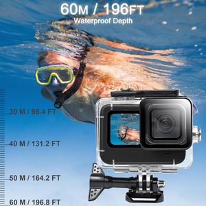 Carcasa Impermeable HONGDAK para <span class=keywords><strong>Go</strong></span> <span class=keywords><strong>Pro</strong></span> Hero11 10 <span class=keywords><strong>9</strong></span> Black, Funda Protectora de Buceo de 60 m para GoPro 13 12 11 10, Accesorios para Cámara - Product Image 2