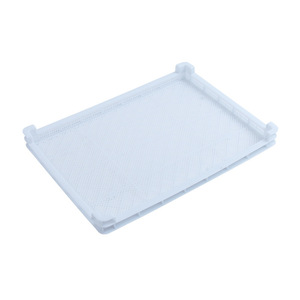 Bandejas de secado de plástico dobles para ovejas, 80x60x7.5cm, malla de PP blanca para secar y almacenar hierbas, frutas y pescado - Product Image 2