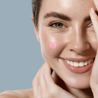 Patchs Anti-Acné Cœur Rose 12 pièces, Adhésifs Mignons Invisibles pour Boutons Filles, Hydrocolloïde, FDA & CE