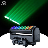 Lumière de scène LED murale rotative 7x15W Pixel Blade 4 en 1 RGBW pour Noël, DMX512, intérieur, pour parc à thème, DJ, scène, discothèque