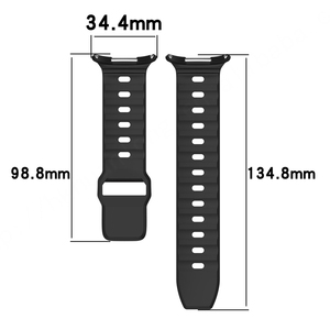 HUANLONG Sport Breathable Silicone Strap With Square Buckle for <b>Samsung</b> Watch 7 Ultra 47mm - Product Image 2