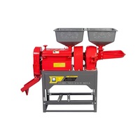 Machine à décortiquer le riz combinée mini 6N40-9FC20 en promotion avec tamis vibrant intégré et broyeur de maïs