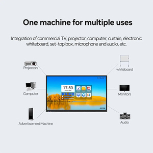 ไวท์บอร์ดอัจฉริยะแบบสัมผัสหน้าจอ VSTI รุ่นใหม่ ขนาด 55-98 นิ้ว ความละเอียด HD 4K พร้อมหน่วยประมวลผล Quad-core <span class=keywords><strong>ARM</strong></span> Cortex-A55 หน่วยความจำ 4G DDR และหน่วยความจำแฟลช 32G - Product Image 3