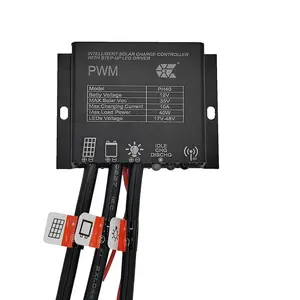 Contrôleur de charge PWM et pilote de LED 180W lampadaire lumière de route principe de conception de contrôleur de lampadaire solaire avec capteur IR