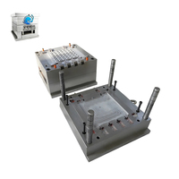 Moule d'injection plastique sur mesure pour accessoires de cage d'élevage en acier bleu de forme spéciale, pour l'équipement agricole et les pièces d'équipement pour animaux de compagnie