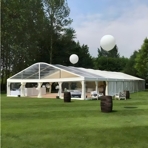 <span class=keywords><strong>Tente</strong></span> d'événement carrée imperméable en PVC avec structure en aluminium 20x20m, facile à assembler et portable pour les mariages et les fêtes en plein air - Product Image 4