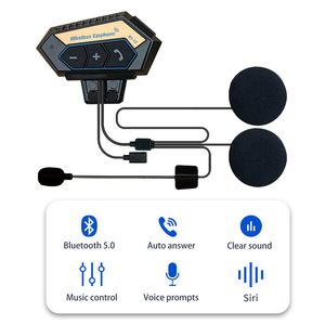 Auriculares para Casco de Motocicleta BT12 Inalámbricos Impermeables con Reducción de Ruido, Auriculares para Música y Comunicación en Moto - Product Image 3