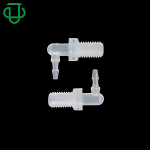 Connecteur coudé fileté Jiyou PP en plastique 1/4-28UNF pour tuyau d'eau et d'air avec connexion par emboîtement - Product Image 3